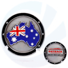 Cheap custom metal zinc alloy antique nickel plated enamel souvenir country australian australia challenge coin