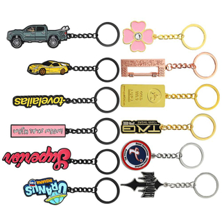 Custom Zinc Alloy Metal 3d Car Body Logo Key Chain Brand Car Shape Model Enamel Keychain as gift