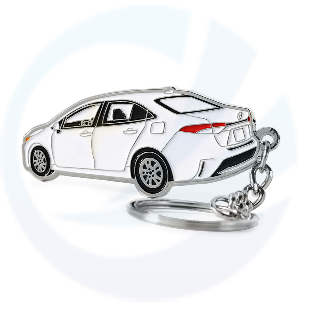 High Quality Custom Metal Car Keyrings Gift Enamel Key Chain Zinc Alloy Brand Car Shape Model Logo Keychain
