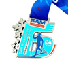 Hot sales ski race sports souvenir award medal medallion Custom trophies and medals