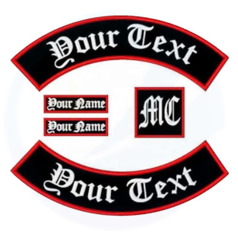 Wholesale Custom Embroidery Patches Iron on Motorcycle Patches Embroidery Motorcycle Club Biker Patch