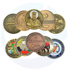 Promotion Metal Antique Gold Challenge Brass Coin Black Custom Logo Old Metal Stamping Ancient Greek Coins