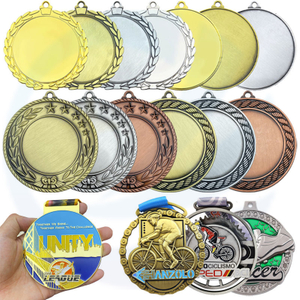 Wholesale Cheap Custom Metal Gold Siver Bronze Award Running Marathon Taekwondo Karate Soccer Sports Blank Medal