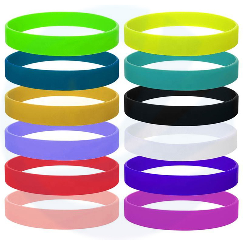 Eco-friendly Printed Custom Silicone Wristband Rubber Bracelet Wrist Band Motivational wristbands with logo custom for hand