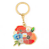Customized Metal Butterfly Animal Insect Cute Enamel Keychain