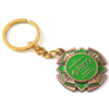 Wholesale Yc Gifts Factory Make Personalized Keychains 3D Engrave Russia Company Logo Bronze Metal Medal Badge Keyrings Custom Keychain
