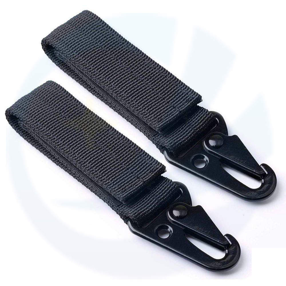 Multifunctional Nylon Carabiner Quickdraws Key Chain Hook Webbing Buckle Hanging Belt Clip Kit Bag Molle Strap