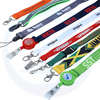 Low Moq Custom Printed Blank Sublimation Neck Strap Id Badge Card Holder Lanyards With Logo Custom Polyester Lanyard