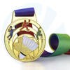 Customized Metal Table Tennis Badminton Tennis Squash Medallion Wholesale Gold Enamel Custom Sports Medal