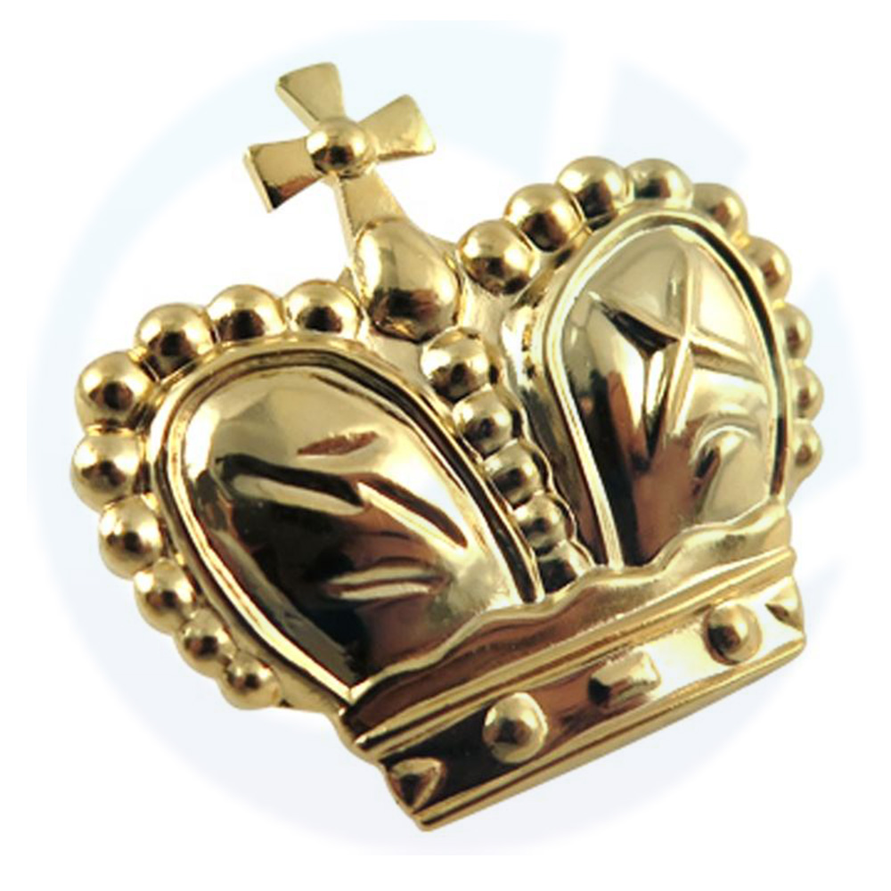 Competitive Price Wholesale Enamel Custom Silver Blank Royal Crown Metal Badge Royal Lapel Pin