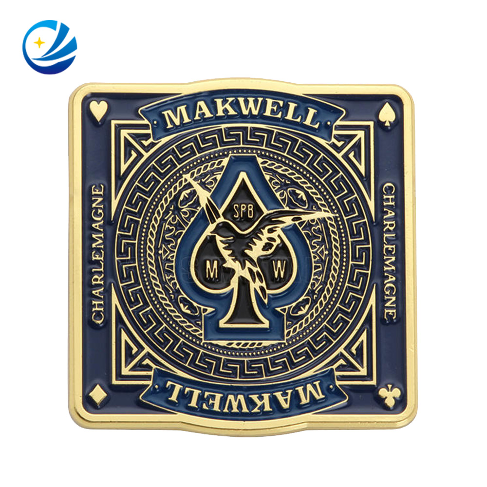 Custom Design Soft Enamel Double Sides 3D Round Collectible Poken Poker Coin, Factory Wholesale Playing Game Token Coin