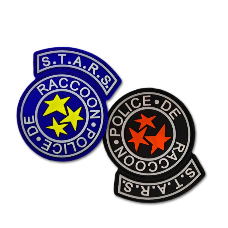 Custom Clothing Sewing Patch Embossed 3D Logo Soft PVC Silicone Rubber Badge