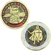 Bulk Custom Metal Zinc Alloy 3D Enamel Souvenir Whole Armor of God Coin Knight Templar Challenge Coin
