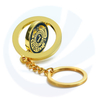 Spinning Key Chain Personalisado Design Gold Soft Enamel Keychain Spinner Reverse Custom Lion Club 3D Logo Letter Zinc Alloy Metal Keyring