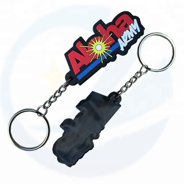 Custom Logo Name Key Chain Soft Rubber 3D PVC Keychain