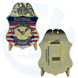 National Concealed Carry Retired Police Badge 