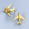 3D Metal Airplane Lapel Pin Mini Airplane Model Brooch Fashion Pin Alloy Badge Vintage Pin Buckle Badge
