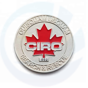 Custom Challenge Coins Canada Maple Leaf Red Souvenir Coins