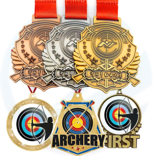 Manufacturer Custom Archery Shooting Club Award Medal