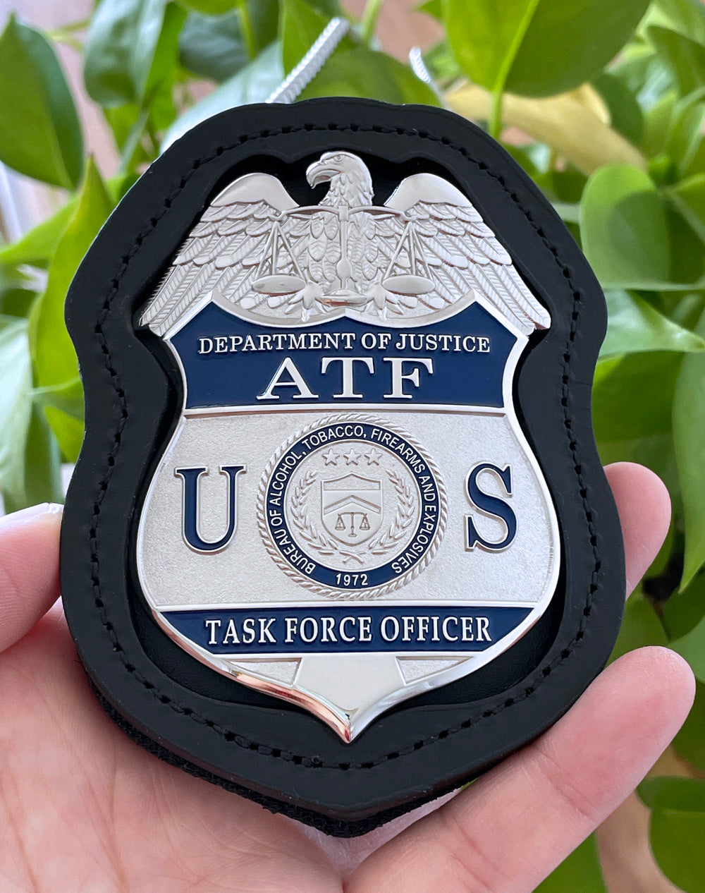 US ATF TFO Task Force Officer Badge Solid Copper Replica Movie Props