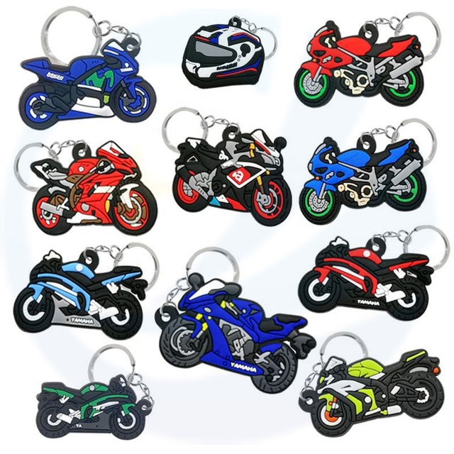 Doll Pendant Cartoon Animation Custom Logo Gift Motorcycle Double-sided PVC Keychain