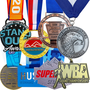 Manufacture No Minimum Order Metal Soccer Football Basketball Volleyball Gymnastics Dance Sport Race Finisher Medals Custom