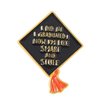 Factory Student Class Graduate Graduation Gift Bachelor Hat Diploma Enamel Lapel Pin Badges Brooches Custom Graduate Enamel Pins