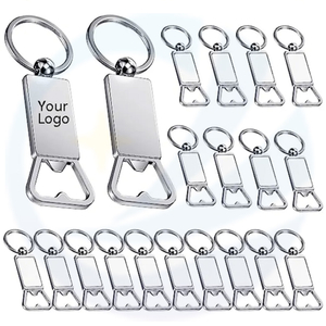 Customized Engraved Logo Metal Keychain with Bottle Opener Promotion Metal Gift Keychain with Bottle Opener
