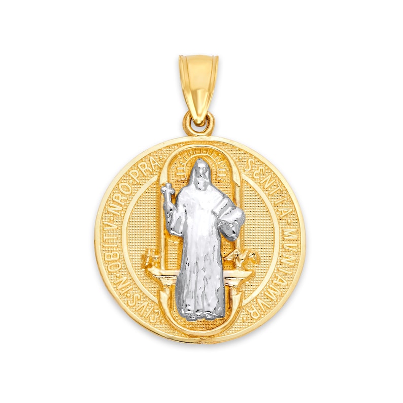 Custom Religious miraculous medal of St. Benedict Christopher Catholic Virgin Jesus Mary Souvenir Medallion Metal Epoxy Design Your Own Logo Saint Necklace