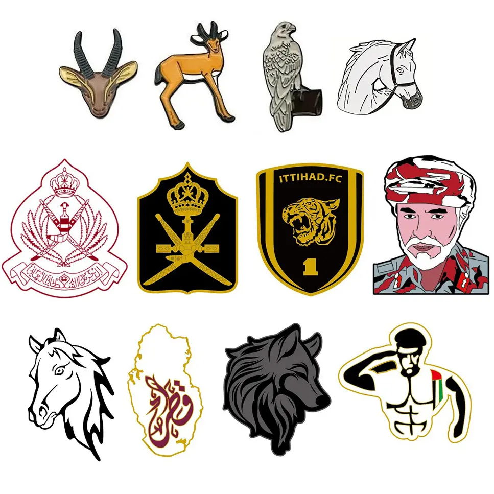 No Mold Fee Mobile Badge With Sticker Mobile Decoration Saudi Oman Qatar Kuwait Badge