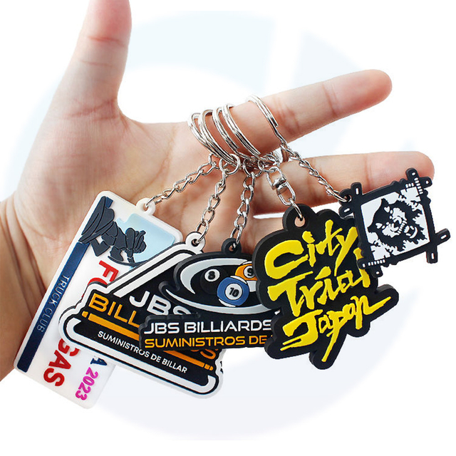 Manufacturer Custom Silicone Cute Letter 2d Pvc Key chain Keyring Gift Designer Rubber Soft 3d Logo Custom Keychain