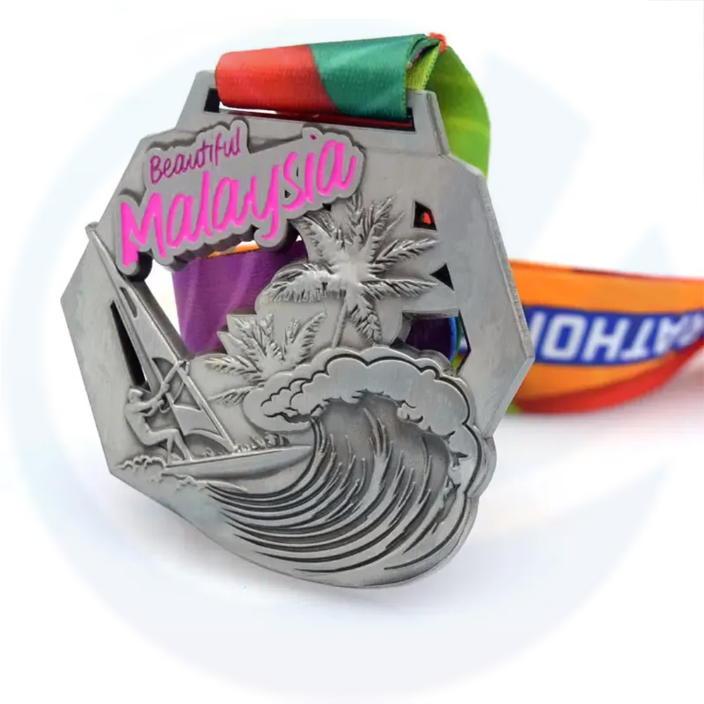 Manufacturer Fast Delivery Custom 3D Metal Zinc Alloy water Sports Award Surfing windsurfer Medal