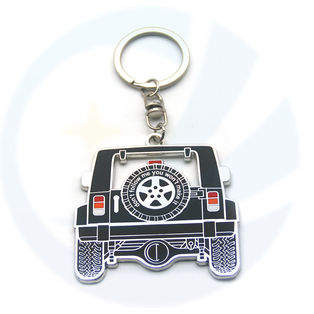 Custom Metal Zinc Alloy Hard Soft Enamel Car Shape Keychain Key Chain 