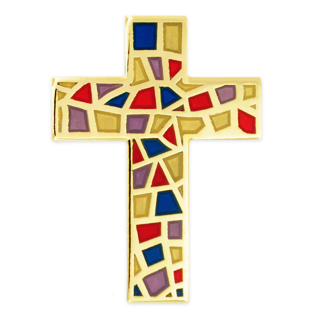Jesus Cross Brooch Custom Belief Lapel Badges Christian Pins Religious Religion Brooch Pin Cartoon Metal Soft Enamel Pins for Friends