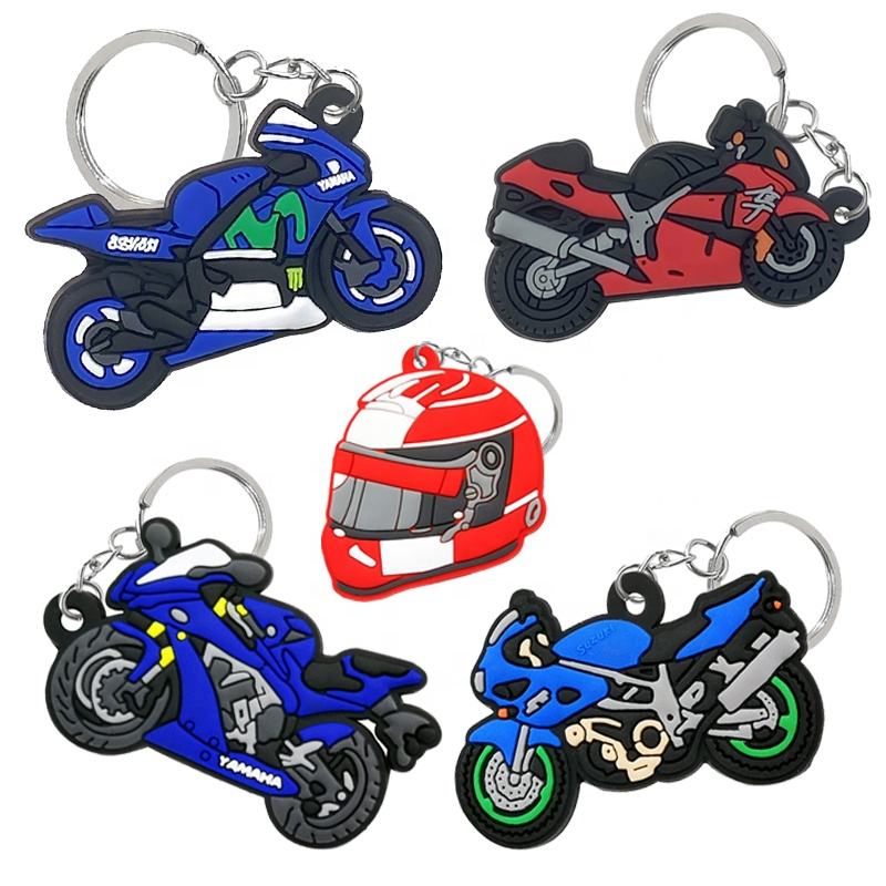 Doll Pendant Cartoon Animation Custom Logo Gift Motorcycle Double-sided PVC Keychain