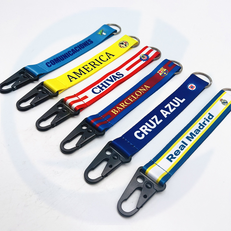 Lanyards Manufacturer Wholesale Personalized Sublimation Polyester Custom Short Keychain Custom Lanyard