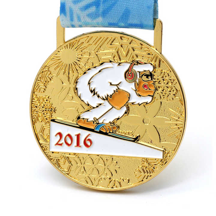 Skiing medal