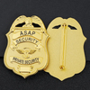 Customized custom police item factory security police officer badge Manufacturer Metal Crafts Made nypd Badge Full Gold Plating Soft Enamel Custom Lapel Pin