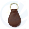 Custom High Quality Leather Key Chain And Ring Antique Gold Metal Keychains
