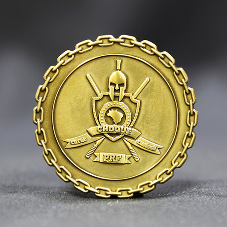 modern iron large Challenge Coin