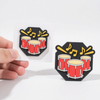 PVC Music Patches Musical Instrument Series Cartoon Soft Plastic Patch Phone Case Brooch Bags Jewelry Creative Diy Accessories
