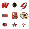 Custom 3D Helmet Decals With 3m Adhesive PVC Rubber Stick-on Patch, Baseball Helmet Stickers Softball, Hockey, Sports Logo
