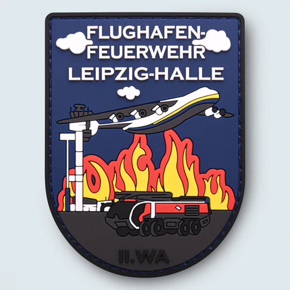 Custom Pvc Patch Germany Firefighter 3d Embossed Logo Rubber Label by Provided Artwork Pvc Patch