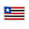 Pvc Brazil Flag Patches Custom Logo Various Country Various States Flag Design Backing Soft Rubber Patches for Clothing