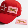 Custom Heat Press Pvc Rubber Logo trucker hat patches stick on Custom Logo Pvc Silicone tiger Iron on Patches