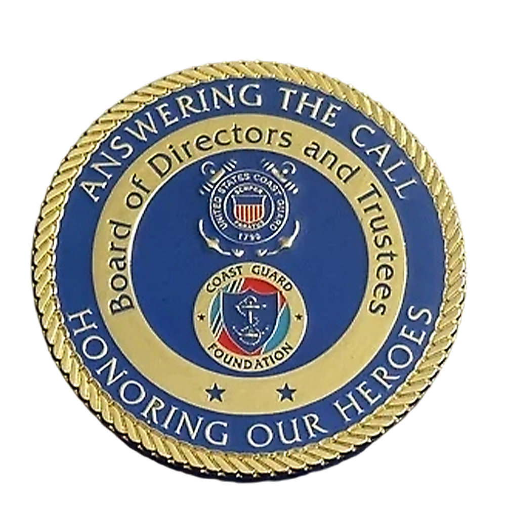 Customized Design Logo Velvet Commemorative Coin Gift Box Metal Stamping Soft Enamel Zinc Alloy Custom U.S. Coast Guard Challenge Coins
