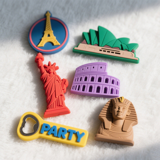 Custom Promotional 3D Silicone Souvenir Sublimation Fridge Magnets Country City Tourist Resin Refrigerator Magnet