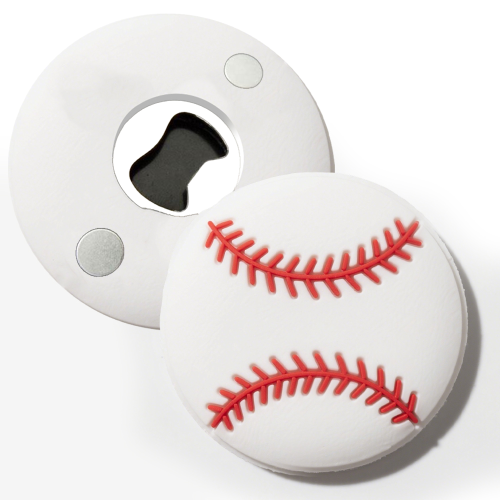 Sports Souvenir Round Rectangle Soccer Ball Basketball Custom Bottle Opener Fridge Magnet Aluminum Alloy Die Casting Sustainable