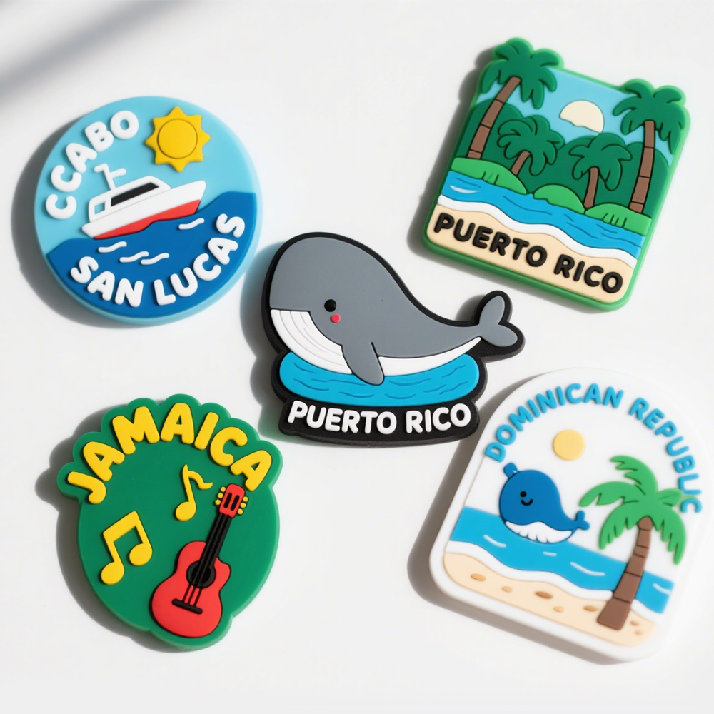 Manufacturers Custom Promotional Cartoon Logo Design Refrigerator Magnet 2D 3D Rubber Pvc Soft Fridge Magnet for Souvenir