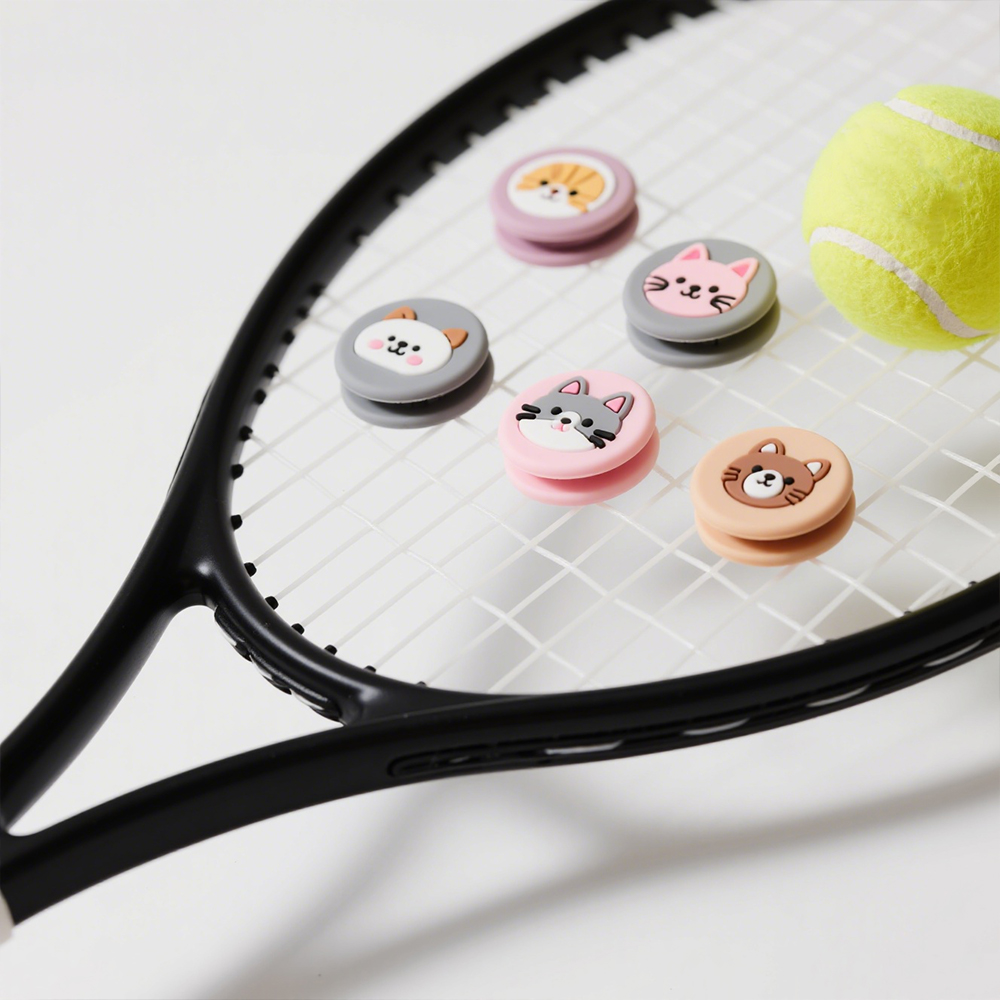 Promotional Custom Logo Silicone Tennis Racket String Vibration Dampener Custom Tennis Racket Dampener